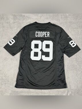 Nike NFL Raiders Amari Cooper #89 Jersey Black On Field Mens M Streetwear Casual